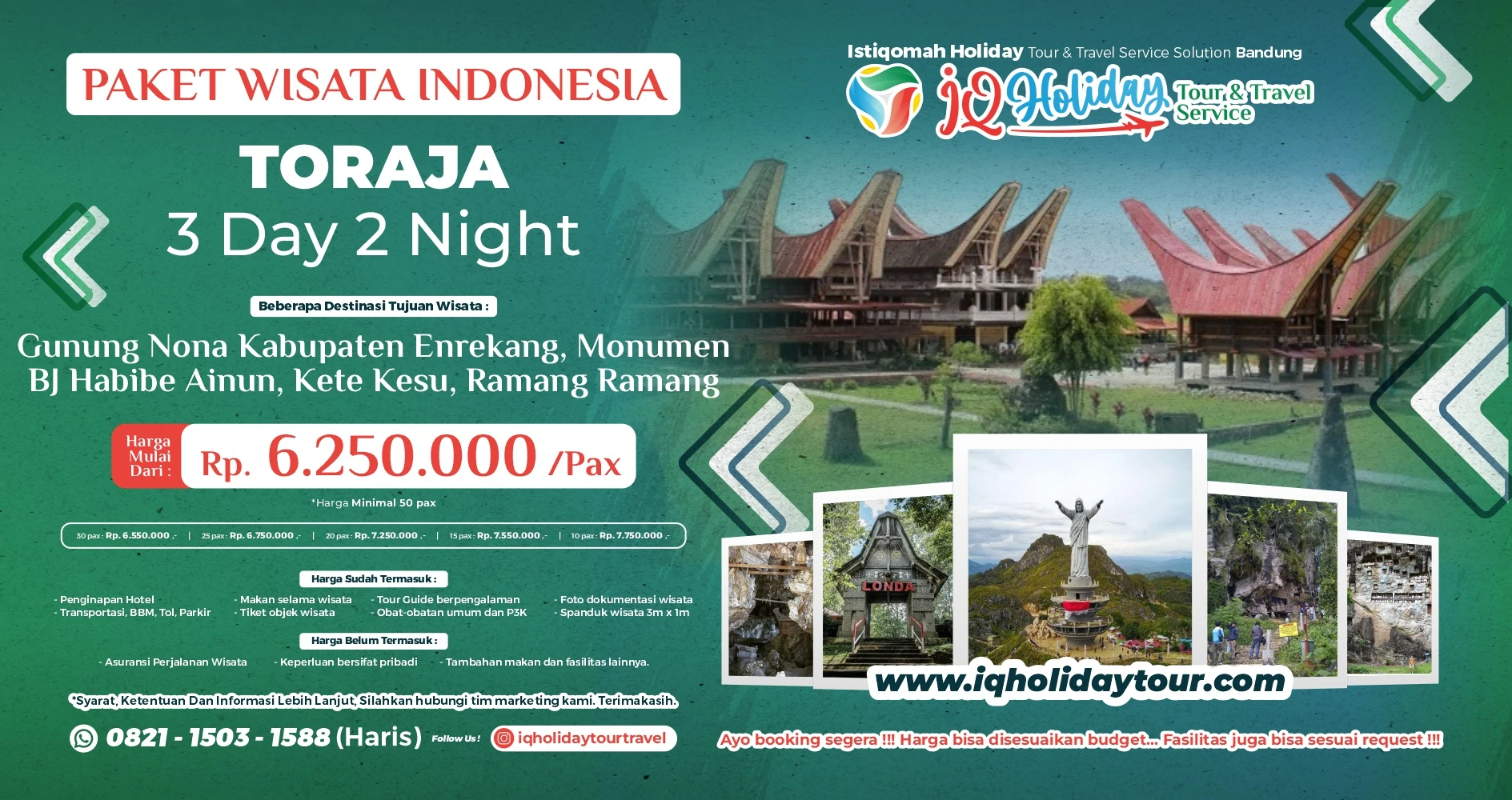 Paket Wisata Budaya Tana Toraja 3 Hari 2 Malam (3D2N) – Iq Holiday Tour
