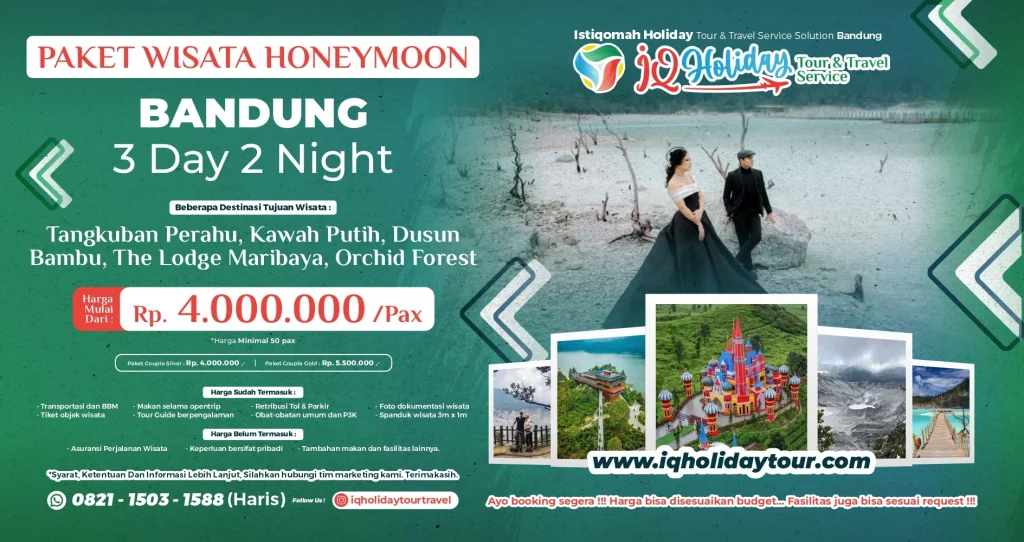 Paket Honeymoon Bandung 3 Hari 2 Malam