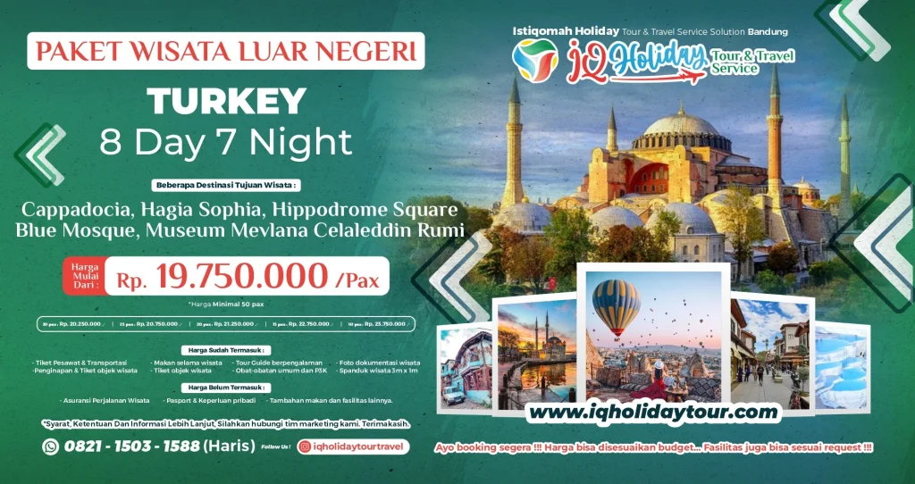 Paket Tour Turki 8 Hari 7 Malam