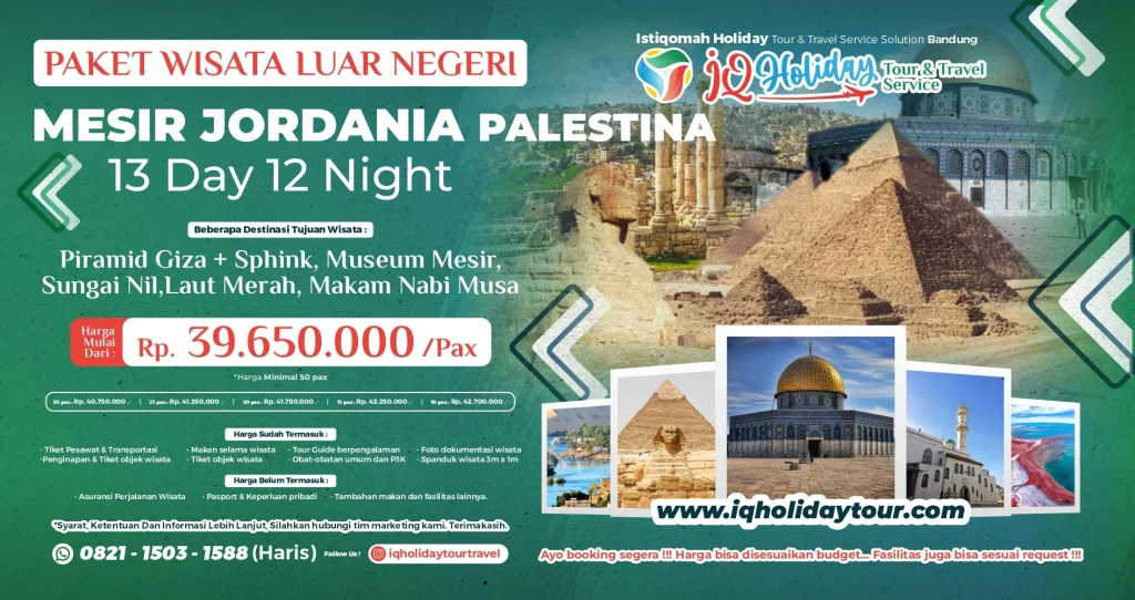 Paket Wisata Holyland 3 Negara:
