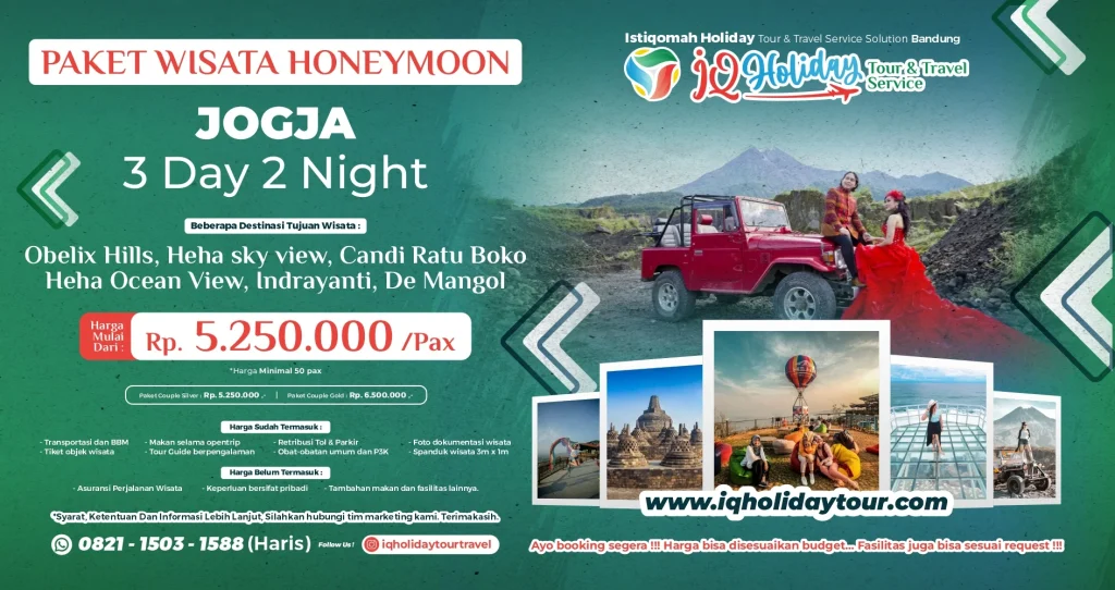 Paket Honeymoon Jogja 3 Hari 2 Malam
