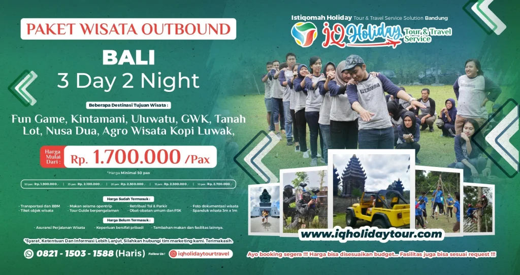Paket Outbound & Gathering Bali 3 Hari 2 Malam