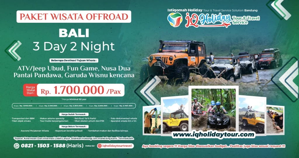Paket Offroad Bali 3 Hari 2 Malam